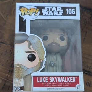 Funko Pop Star Wars Luke Skywalker Figure - Gray and Brown
